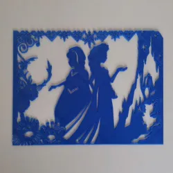 Elsa anna olaf - The Snow Queen - Frozen - Disney - 2D