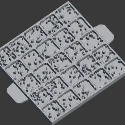 Foam Terrain Stamp - Snow / Dirt - 1" grids