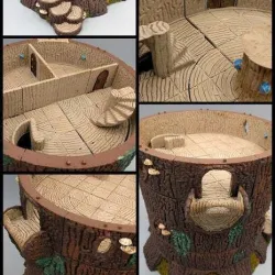Forest of Oakenspire - Large Tree Spire - Floor Pieces