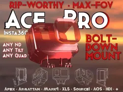 FPV Ace Pro, Insta360 TPU Drone Mounts, Max FOV