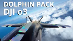 FPV Dolphin PACK: DJI o3 pan camera, hook