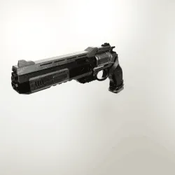 Futuristic revolver gun