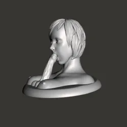 Good Head 02 Game Piece  OBJ STL Print Files