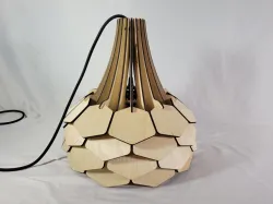 Hanging Pinecone Lamp 13in