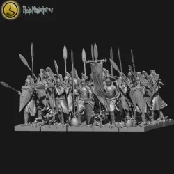 High elves citizen spears and sea guard unit (elf)