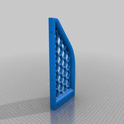 Honeycomb Black PSU Replacement Brace (Original Prusa i3 MK3S)