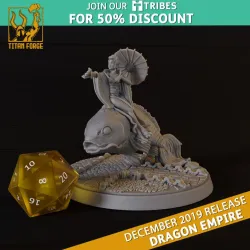 Hori Mizu - Koi Mage - Dragon Empire - Titan Forge Miniatures December 2019