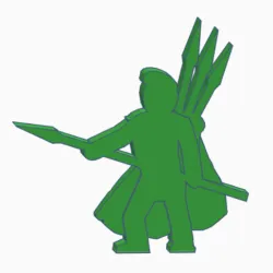Javelineer Meeple (Version 2)