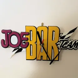 Joe Bar Team Clock