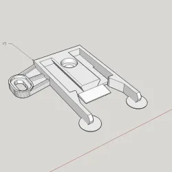 Kwantum Curtain low profile clip V5