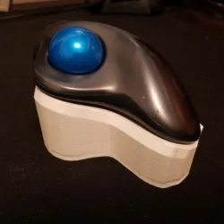 Logitech M570 trackball tented mount