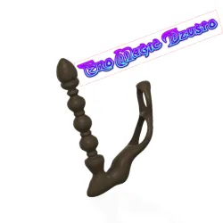 male Double Loop Anal Plug Male Prostata Massage Butt  ap-51A 3d print cnc