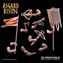 MEDIEVAL: Additional arms with weapons/accessories - [Addon Pack I] /Modular/ /Pre-supported/