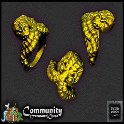 Mind Horror Ring - Tabletop/RPG Prop