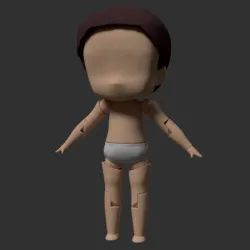 Nendoroid type Articulated chibi figurine base
