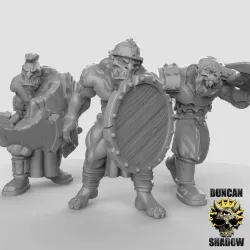 Orc's with Swords and Shields (pre supported)