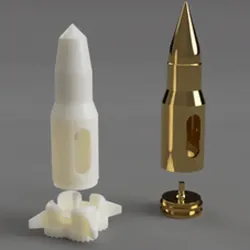 Pack: Rocket + -Bullet - Dog poop bag roll holder