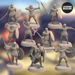 Realm of Eros Army Bundle (10 miniatures)- 3D Printable Miniatures – STL file
