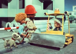 Sandmann (Jon Blund) small Planierraupe (Bull Dozer)