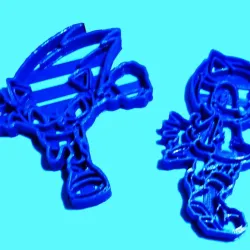Sonic and Amy Rose cookie cutter - cutting
