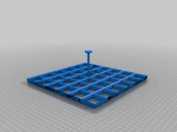 Stackable Gridfinity base with handle 