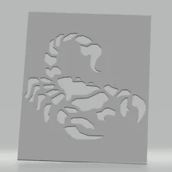 Stencil scorpion