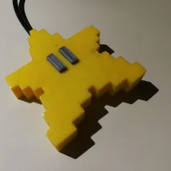 Super Mario Pixel Star - button
