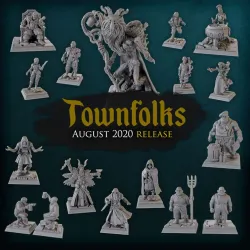 Titan Forge Miniatures - 2020 - August - Townfolks
