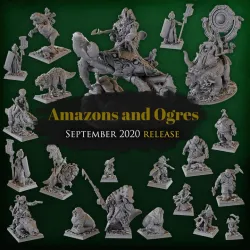 Titan Forge Miniatures - 2020 - September - Amazons and Ogres
