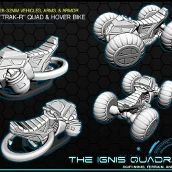 "TRACK-R" quad & hoverbike - 28-32mm gaming - The ignis Quadrant