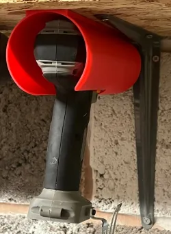Undershelf Drill Hanger / Battery Holder