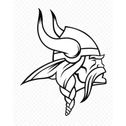 Wall decoration Viking profile