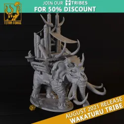 War Beast - Wakaturu Tribe - Titan Forge Miniatures August 2021
