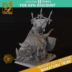 War Caller ver 1 - Wakaturu Tribe - Titan Forge Miniatures August 2021