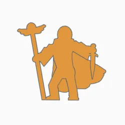 Winged Staff Stabby Warlock Meeple