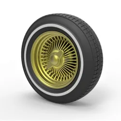 Wire wheel from lowrider Scale 1 to 10