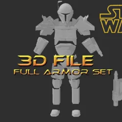 3D File - Cosplay Armor - Custom Mandalorian Armor - The Tank - Star Wars Cosplay