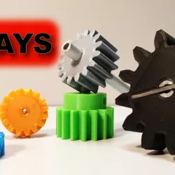 4 ways to attach gears to the shaft (example gears)