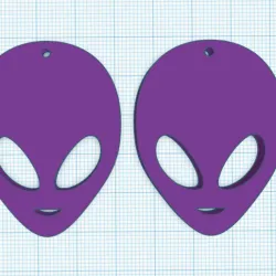 ALIEN EARRINGS