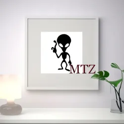 ALIEN MURAL SCULPTURE 2D