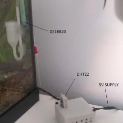 Aquarium temperature sensing wemos d1arduino