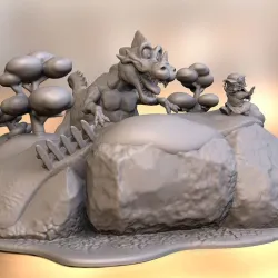 Arale, dinosaur diogram