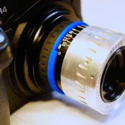 Argus C44 "The Brick" lens adapter to Leica L39