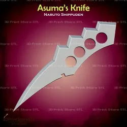 Asuma Knife from Naruto Shippuden - Fan Art for cosplay 3D print model