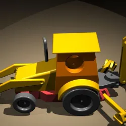 Backhoe loader - heavy machinery