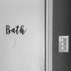 Bath sign