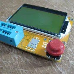 BATTERY HOLDER + COMPONENT TESTER BUTTON