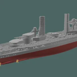 Battleship Andrea Doria / Caio Duilio WW1 waterline