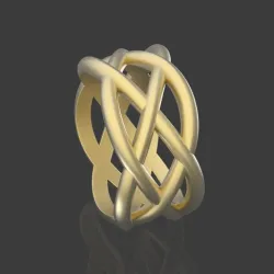 Braided pattern ring