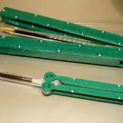 Butterfly pen - Balisong Bic - Butterfly knife Bic